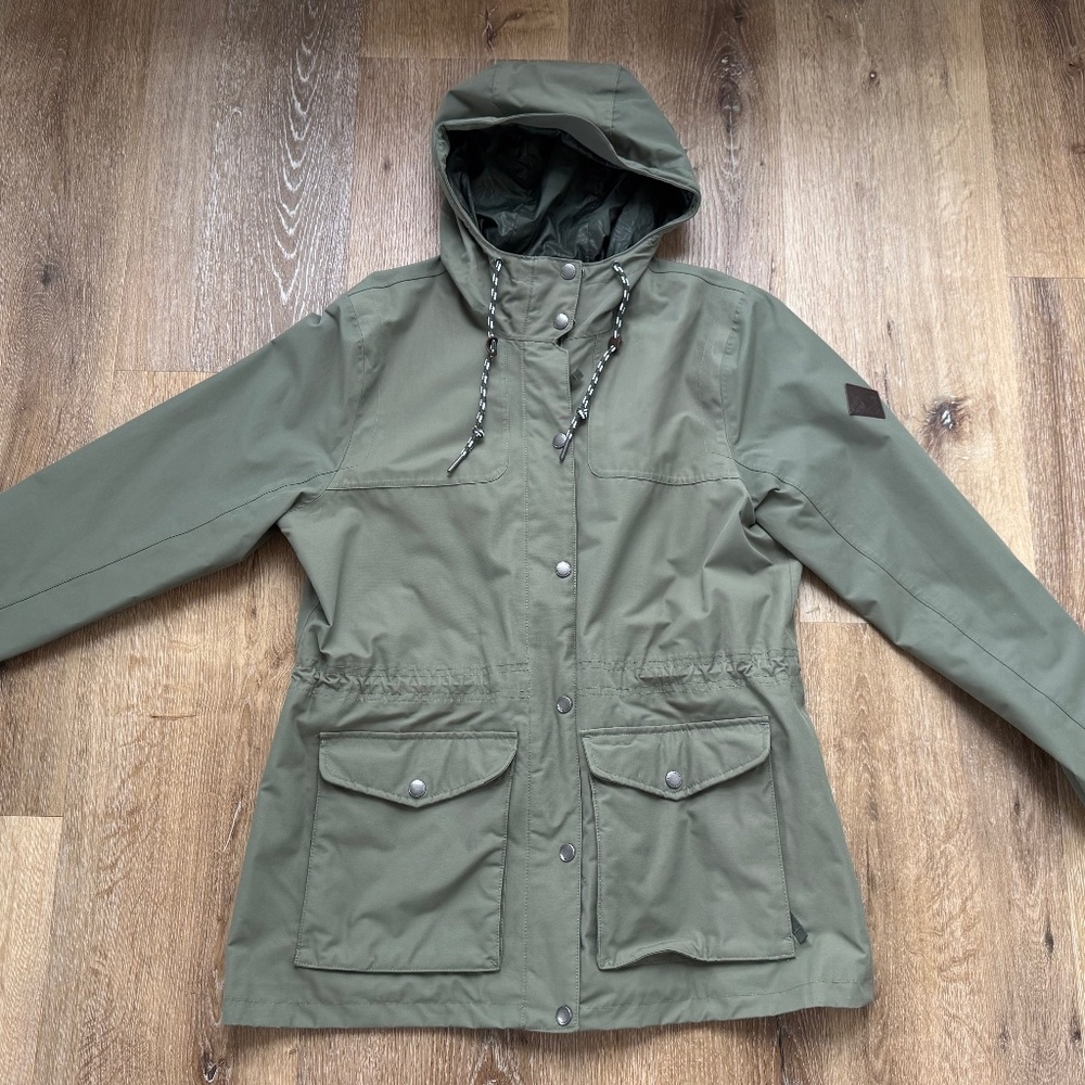 EUC Eddie Bauer Women's Charly Rain Jacket Sprig Size Large